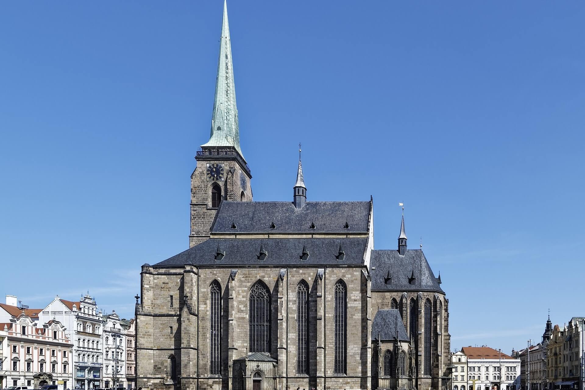 Church in Pilsen, Czech Republic, near Prague. Home to Pilsner beer.