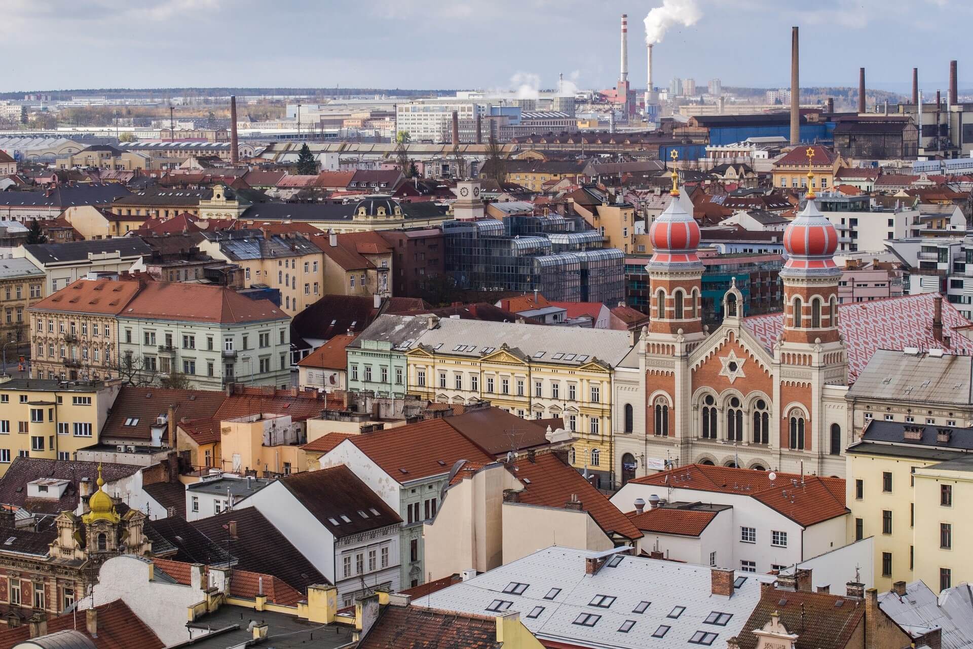 Pilsen is found just west of Prague, about an hour from the capital and is the birthplace of Czech beer.