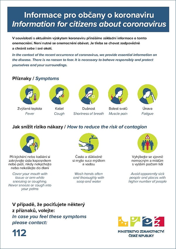 Symptoms and prevention for the coronavirus.