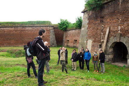 Visitors learn the tragic past of the Terezín concentration camp in northern Czech Republic.