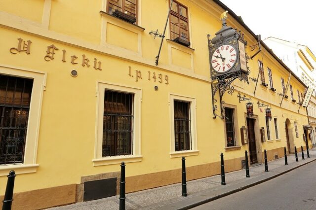 Visit U Fleku Bar and Restaurant in Prague, the oldest brewery in Prague.